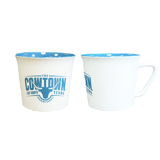 Cowtown White/Blue Coffee Mug